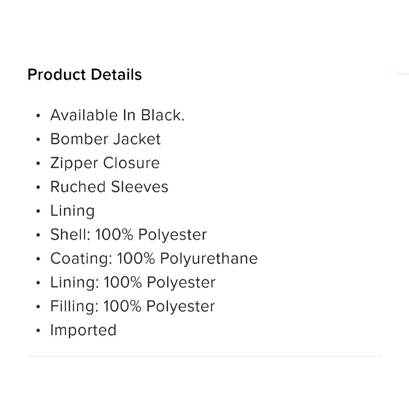 💋OUT OF TUNE BLACK BOMBER JACKET!!! - Picture 6 of 7